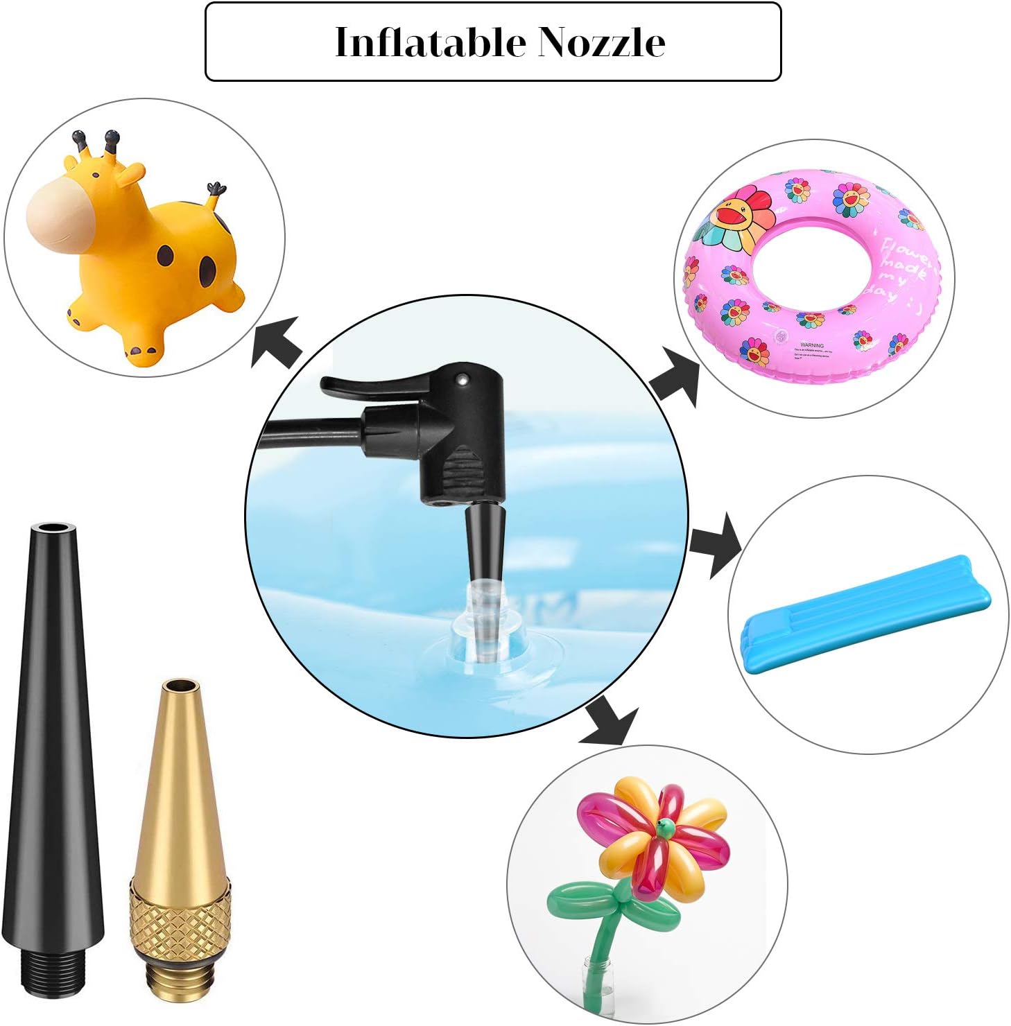 astarye 35PCS Bike Pump Adapter, Schrader Valve, Presta Valve, Dunlop/Woods Tyre Valve Adaptor - Image 5