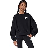 Nike Girls' Sportswear Club Fleece Boxy Crew-Neck Sweatshirt