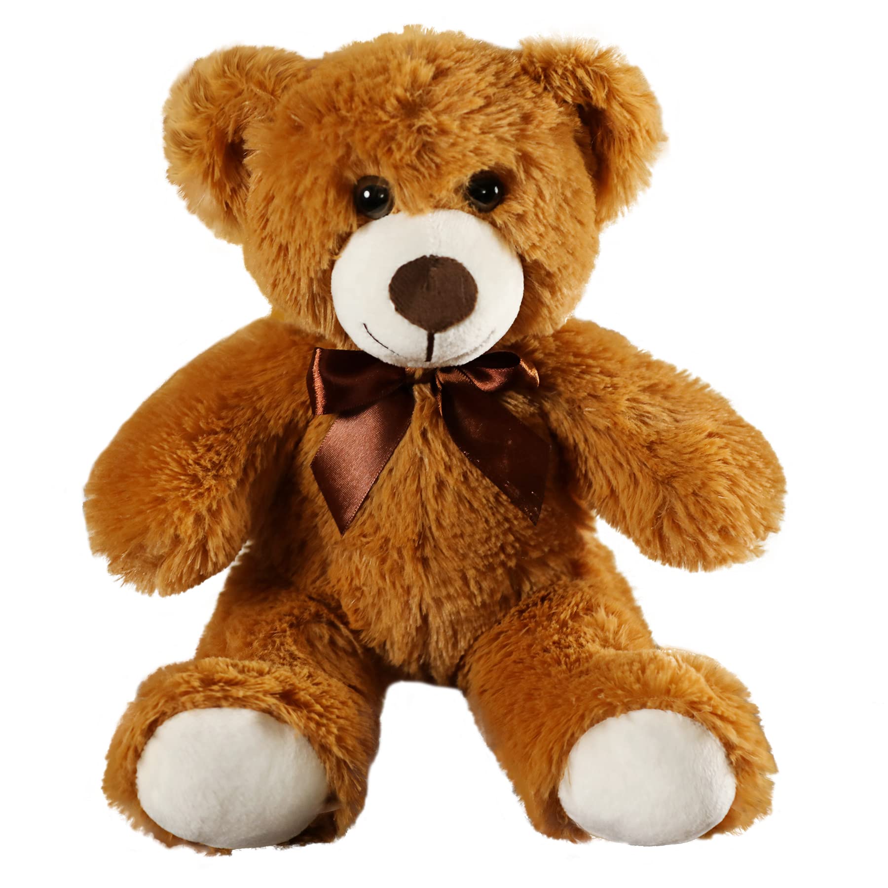 Teddy Bear Plush Cute Stuffed Animal Toys Pillow Bear Doll Gift for Kids Boys Girls Birthday Christmas Valentine's Day (13.7In/35CM,Brown)