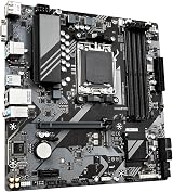 Gigabyte A620M DS3H Motherboard AMD Ryzen 8000 DDR5 PCIe 4.0 M.2 GbE LAN view 3