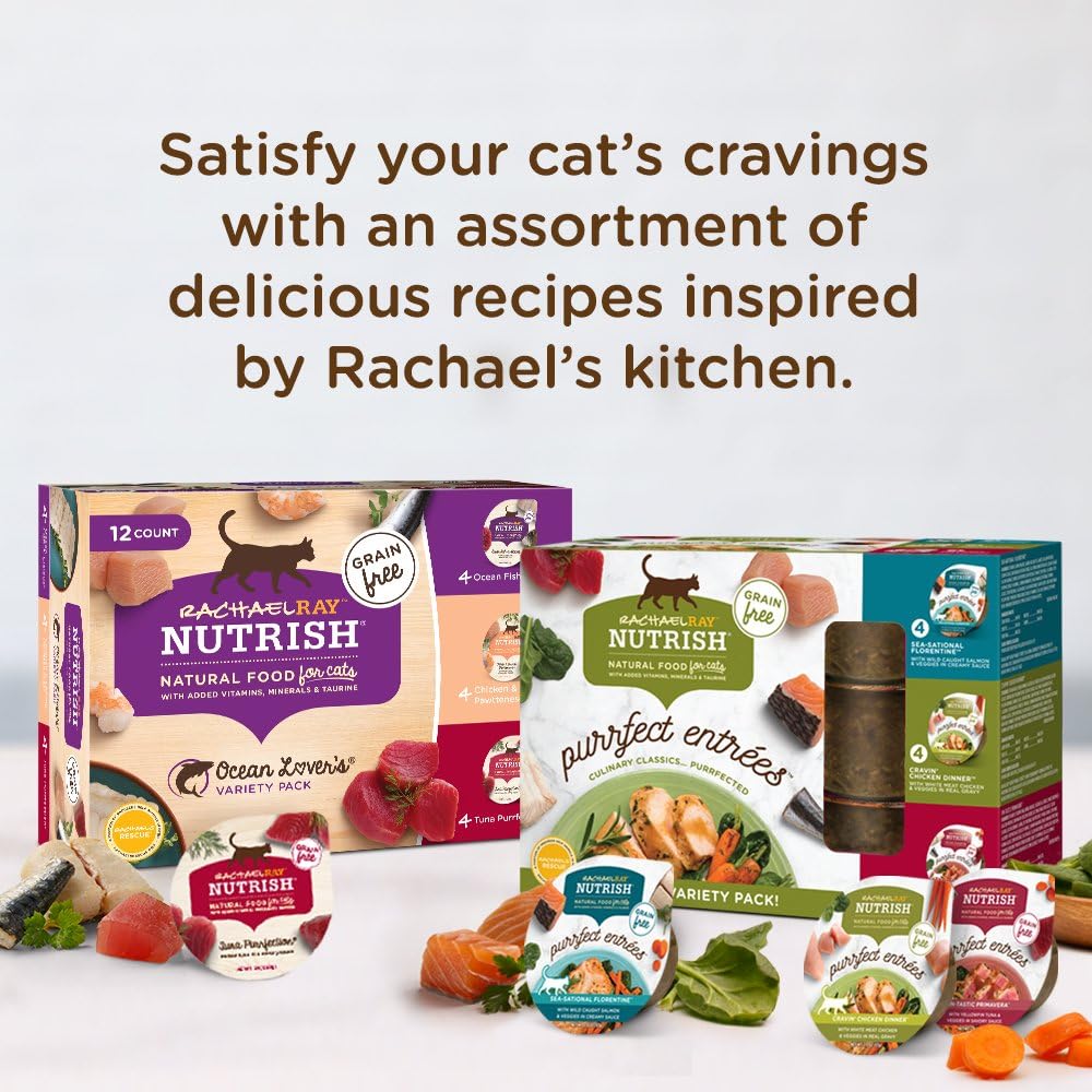 Rachael Ray Nutrish Indoor Complete Premium Natural Dry Cat Food, Chicken with Lentils & Salmon Recipe, 14 Pounds : Computers & Accessories
