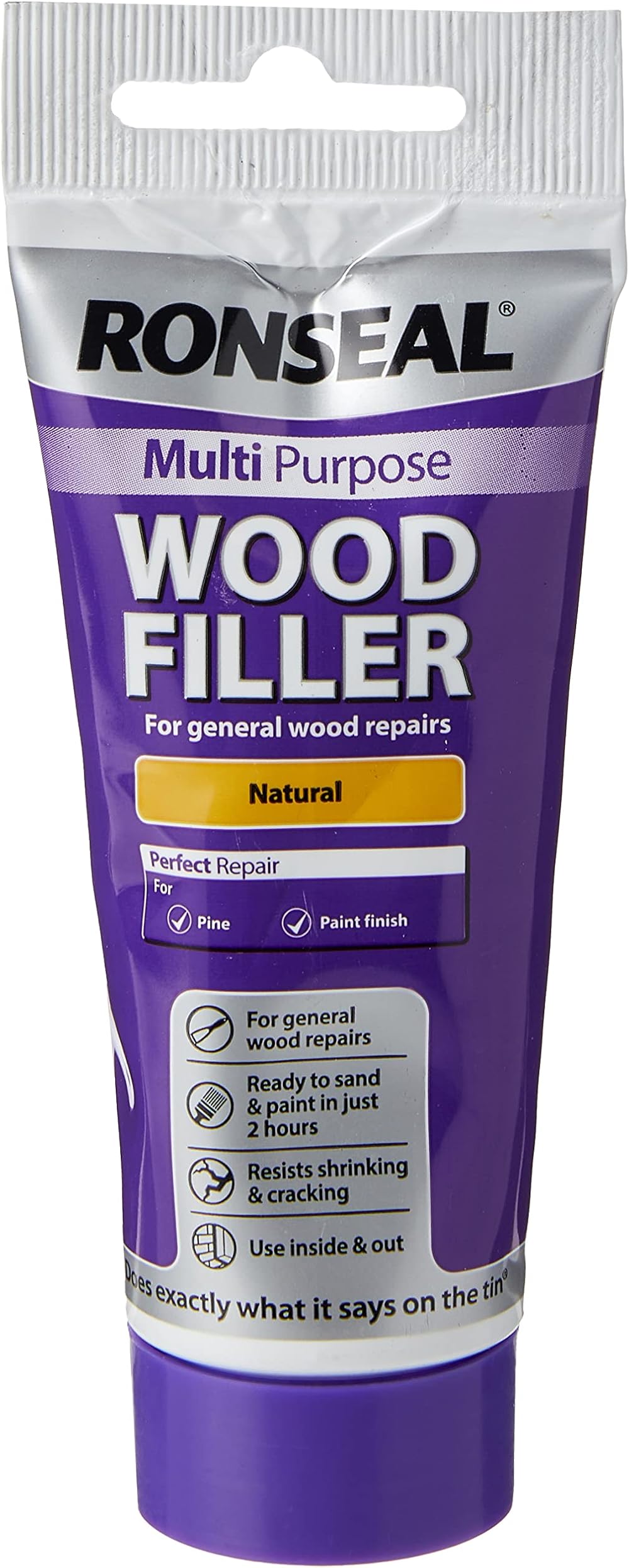 Ronseal Multi-Purpose Natural Wood Filler 100g Tube Interior Exterior Repair