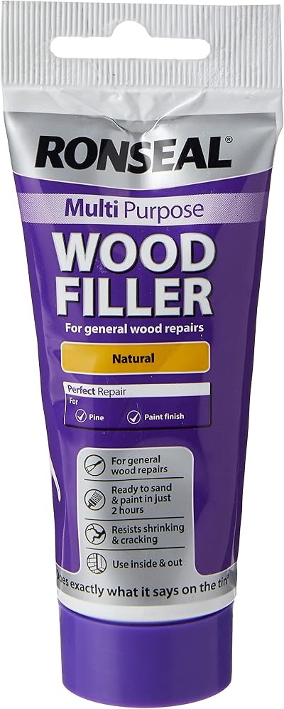 Ronseal Multi-Purpose Natural Wood Filler 100g Tube Interior Exterior Repair