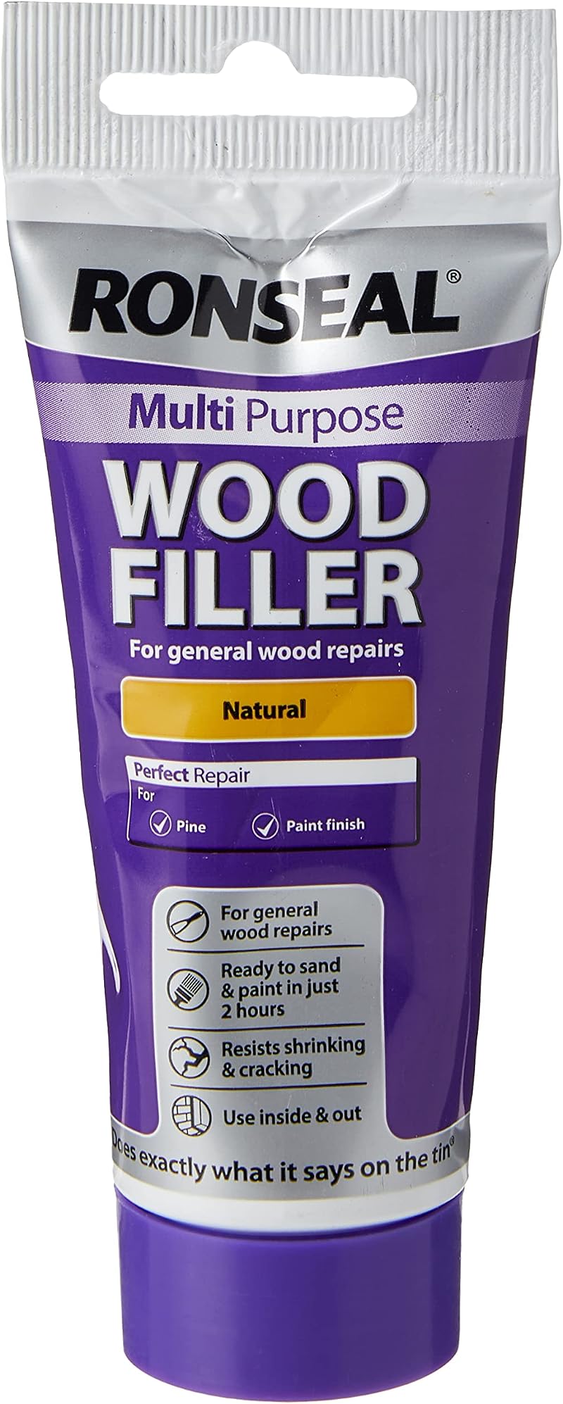 Ronseal Multi-Purpose Natural Wood Filler 100g Tube Interior Exterior Repair