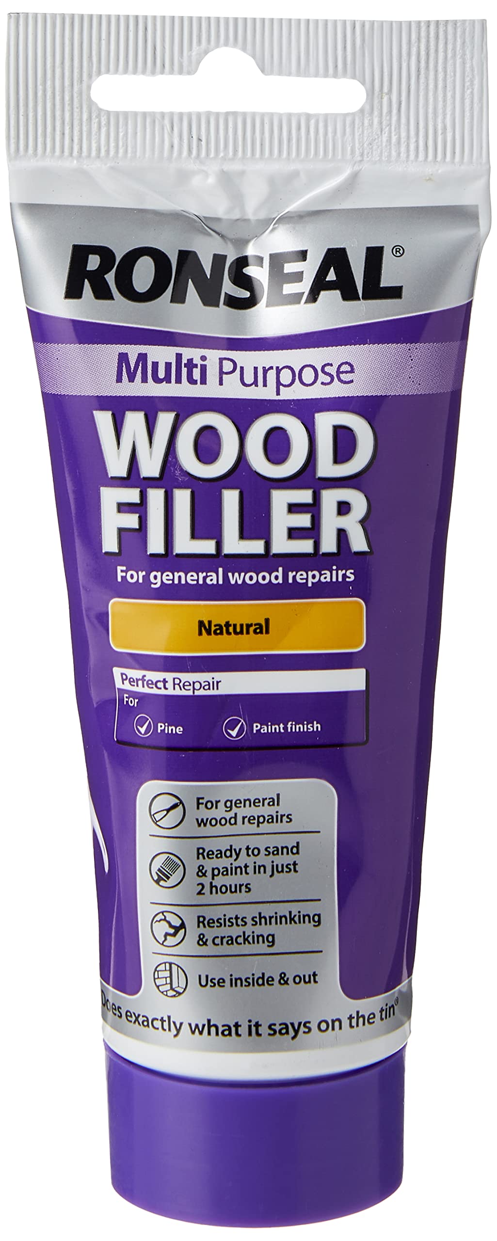 Ronseal RSLMPWFN100G 100g Multi-Purpose Natural Wood Filler Tube