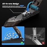 INXEN Nail Clippers with Catcher Large Stainless Steel One-Piece Design view 7