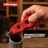 Neilsen CT2803 Wire Brush Pipe Cleaner Heavy-Duty Steel Bristles 1/2in 3/4in view 4