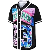 Vilojen Youth Baseball Jersey 90s Outfit for Kids,Unisex Hip Hop Clothing for Party,Bel Air Baseball Jersey for Boys