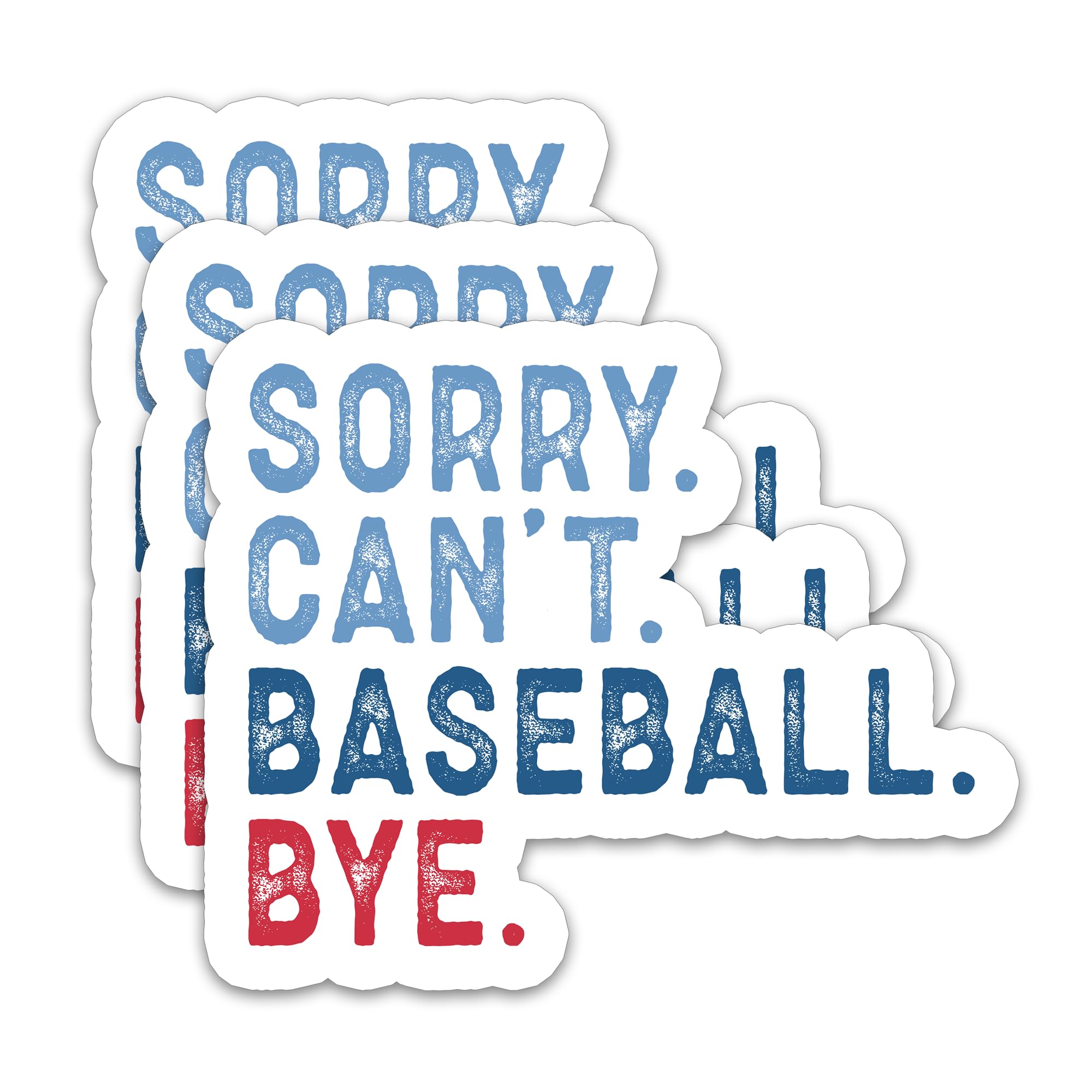 Photo 1 of (3Pcs) Sorry Can't Baseball Bye Sticker Funny Baseball Sticker Baseball Quotes Baseball Lover Baseball Decals for Books Laptops Phones Tumblers Water Bottles Waterproof Vinyl Decal, Size 3 x 2.5 Inch