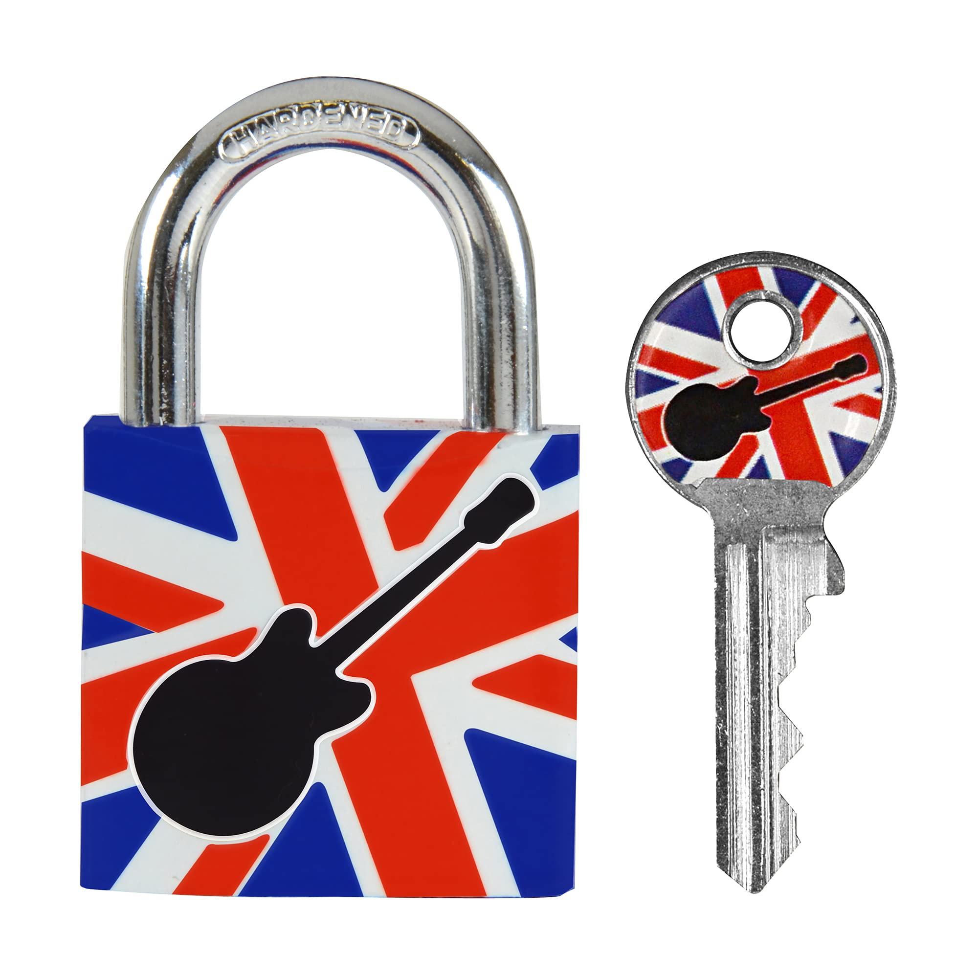 Master Lock 3430EURDGUITAR Key Padlock with Guitar Printed, Guitar, 5,3 x 3 x 1,5 cm