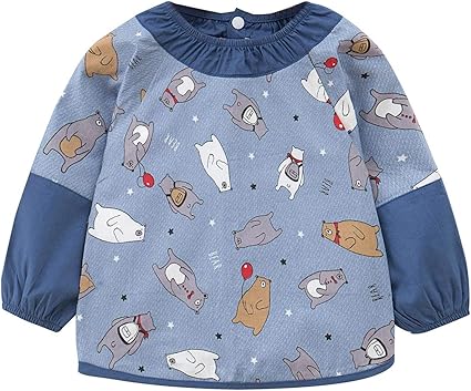 Happy Cherry Blouse Tablier Bebe Peinture Bavoirs Apprentissage Repas Maternelle Fille Garcon Manche Longue Etanche Enfant 0 4ans Activites Manuelle Bavoirs Bebe Puericulture Bebe Puericulture Le Repas De Bebe