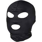 Soochat Full Cover Spandex Zentai Hood Mask Elastic Breathable Open Eyes And Mouth Cosplay Halloween Costume Hood Mask