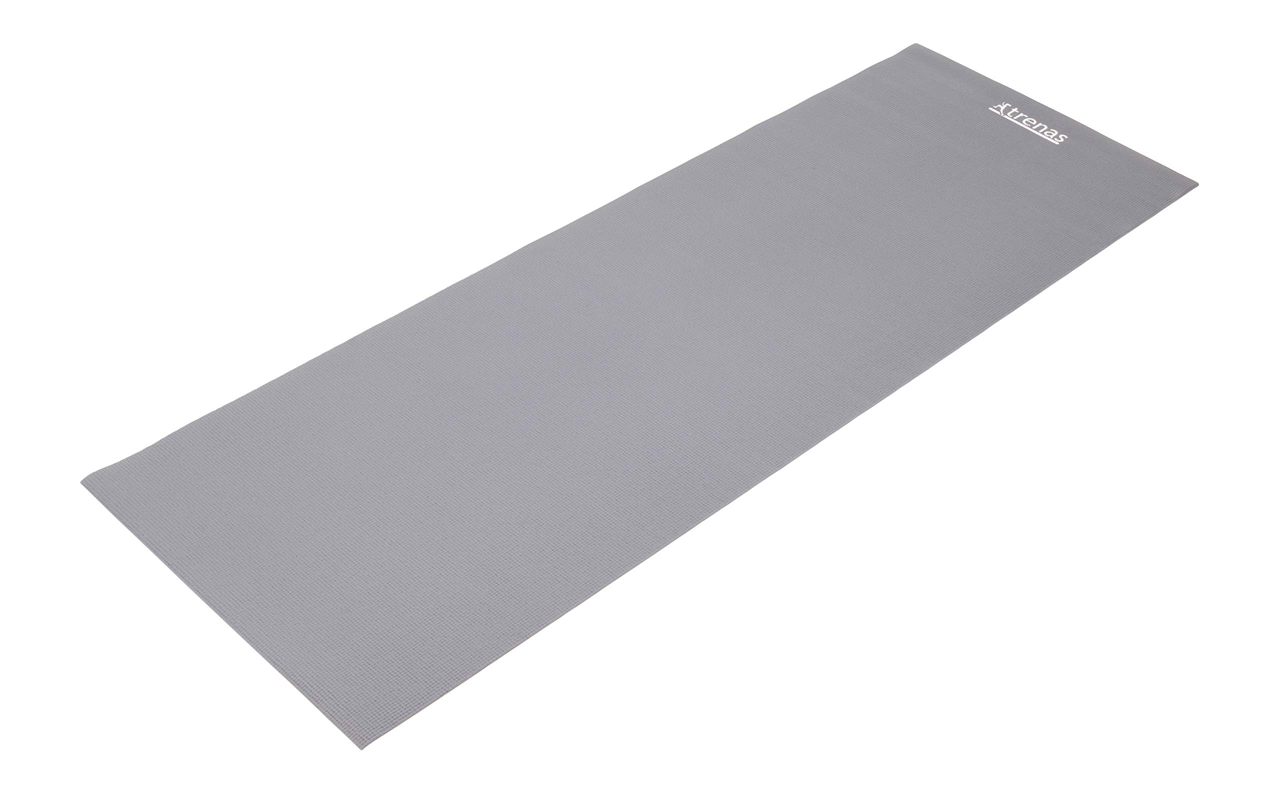TRENAS Basic Gym Mat - 173 x 60 cm - 6 mm - Grey