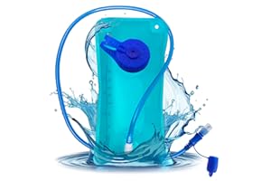 LAGARTO Water Bladder for Hiking Backpack – 1L/1.5L TPU Material Hydration Bladder with Readable Markup, Large Opening Lid, Mouthpiece Cap & Easy Tube Connection – Water Pouch for Backpac , Camping Trips