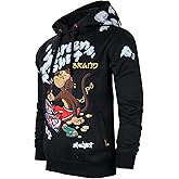 SCREENSHOT-FLEECE HOODIE 4202 Mens Urban Streetwear NYC Graffiti Embroidery Patch Fleece Pullover Sweatshirt Hoodie