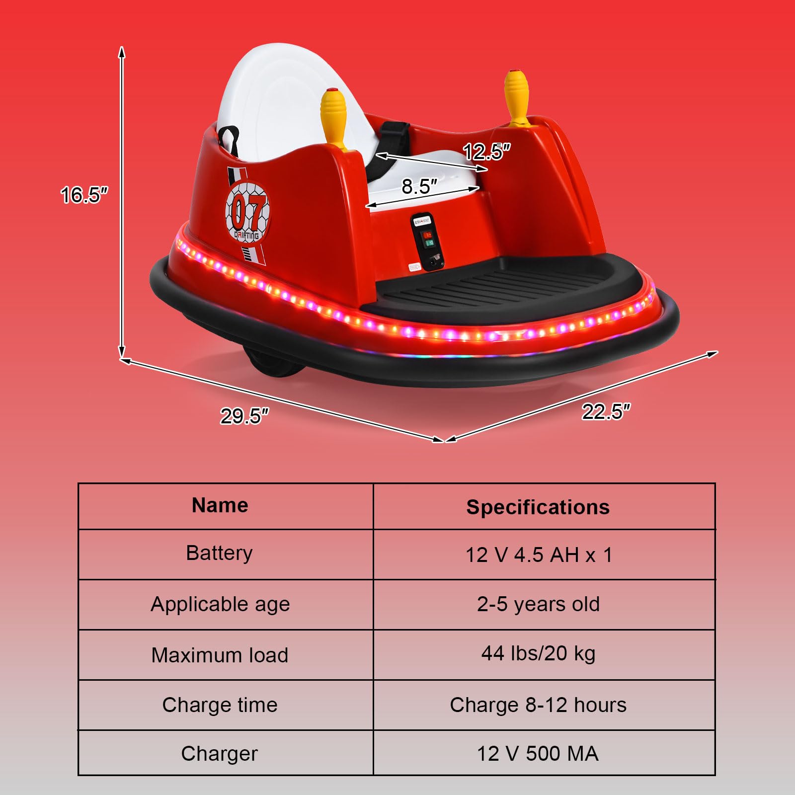 HONEY JOY TQ10161 Bumper Car