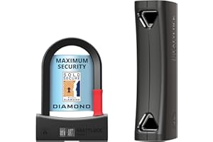 Seatylock Mason Bike U Lock - Patented Heavy Duty Anti Theft Diamond Secure ULock - Ultra Security Bicycle Safety Tool with Keys for City Electric or Mountain Bikes and Scooters