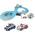 Carrera First Paw Patrol - Slot Car Race Track - Includes 2 Cars: Chase and Marshall - Battery-Powered Beginner Racing Set for Kids Ages 3 Years and Up, Multi
