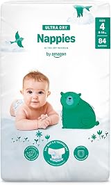 By Amazon Ultra Dry Nappies Size 4 8-14 kg 84 Nappies Channels