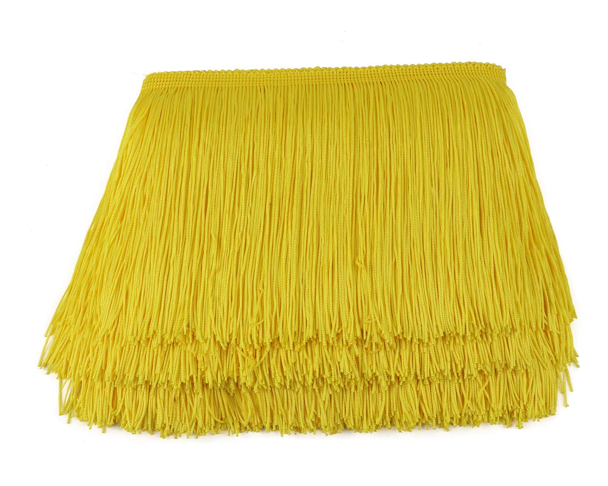 Fringe Trim Lace Polyerter Fibre Tassel 6 inch（″） Wide 10 Yards Long for Clothes Accessories and Latin Wedding Dress and DIY Lamp Shade Decoration Black White Red Gold Blue Pink Grey (Yellow)