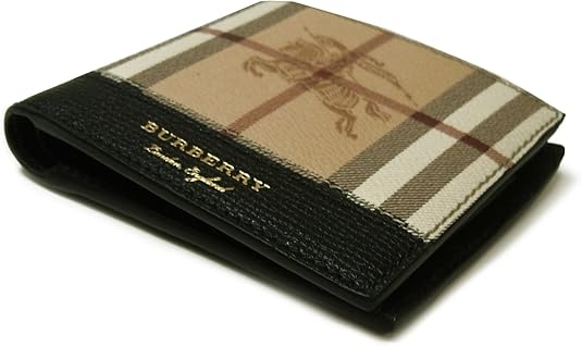 Amazon バーバリー Burberry 財布 メンズ 二つ折り ヘイマーケット ブラック Br 1371 並行輸入品 Burberry 財布