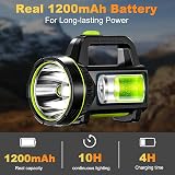 Porcyco LED Torch 1000LM Rechargeable USB 1200mAh IPX5 Waterproof 2 Modes view 3
