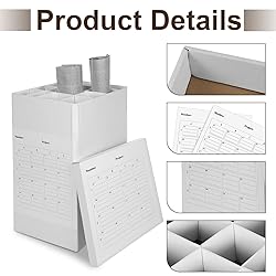 Pasimy 16 Roll Cardboard Roll File Storage