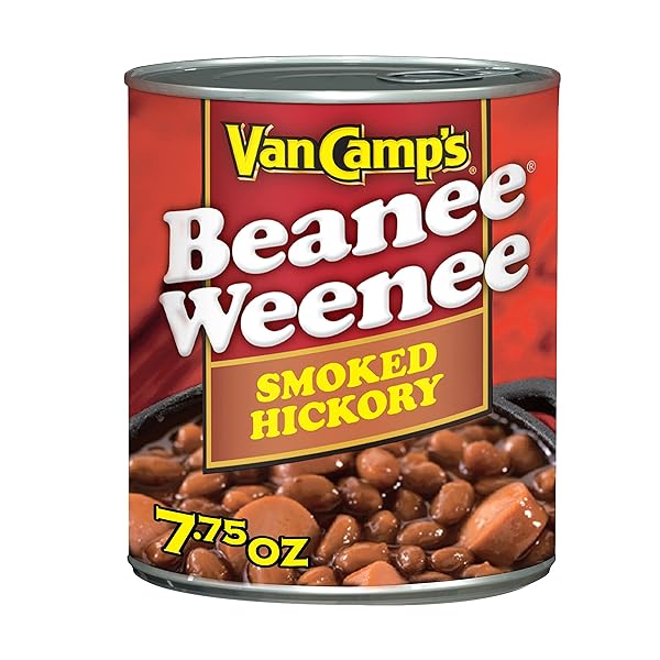 VAN CAMP’S SMOKED HICKORY BEANEE WEENEE, CANNED FOOD,...