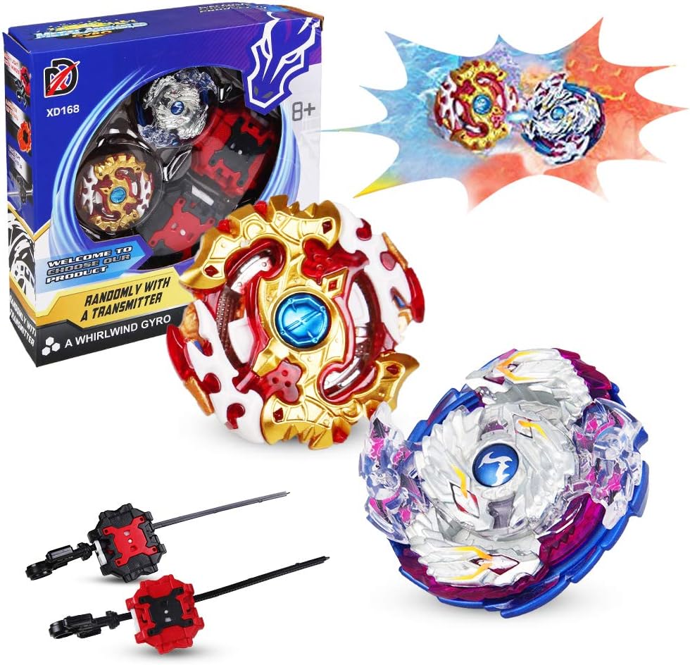 Bey Battling Top Burst, Combat Gyro Burst 4D Fusion Model, Spinning Tops x2, Power Launchers and Pull Strings x2, Best Toys Gift for Boys Kids Children