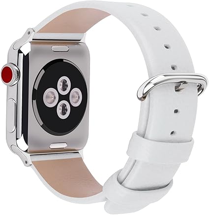 white leather apple watch band 38mm
