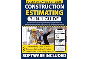 All-in-One Construction Estimating Handbook 3-in-1: Step-by-Step Guide with Tools, Expert Tips, and Workflows to Estimate Fas