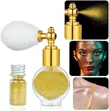AOOWU Glitter Powder Spray Shiny Body Highlighter Gold Colorful view 8