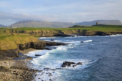 Amazon Com Classiebawn Castle Mullaghmore Co Sligo Ireland 19th Century Castle With Ben Bulben In The Distance Poster Print 36 X 24 Posters Prints