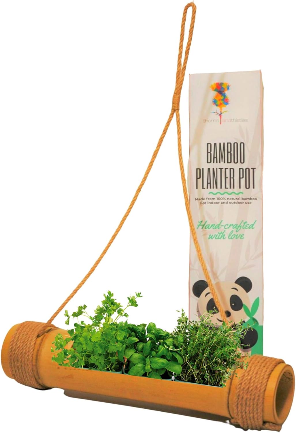 Hanging Planters Indoor Bamboo Plant Hangers Bamboo