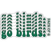 IMPERIAL VIBES – Go Birds Hello, Welcome Here Sticker – Vinyl Decal for Truck, and Van – Indoor & Outdoor Use for Laptop Sticker – Waterproof Decal for Car Bumper & Window - (Pack of 6) Imp 133