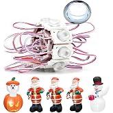 FWOTOWF DC12V Replacement Lights for Inflatables 20Pcs 3 LED Lights Inflatables White with Self Adhesive - LED Lights Inflatables Yard Holiday Lawn Inflatables, Inflatables, Christmas Blowups.