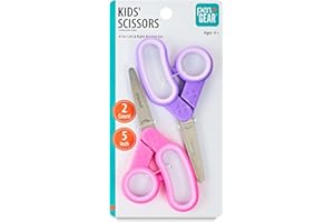 PEN+GEAR DAONEG Pen + Gear 5 inch Kids Safe Blunt Tip Scissors 2 Pack (Pink/Purple)