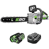 EGO POWER+ Chain Saw, 16” Battery Powered Chainsaw, Electric Cordless, Includes 56V 4.0Ah Battery and Charger – CS1613