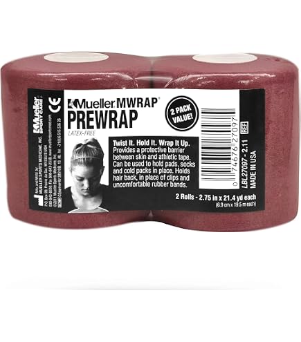 Mueller MWrap [Foam Underwrap / Pre-Wrap]: 2-3/4 in. x 21.4 yds. (Maroon