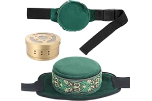 Barelove Smokeless Copper Moxa Box, Purifier Copper Tank Moxibustion Treatment Tool Portable Therapy Bag, Great for Waist Neck Knee Shoulder Back Ai Jiu 艾灸盒 艾灸包 艾灸 (Not Include Moxa)