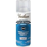 Varathane Water-Based Ultimate Satin Polyurethane Spray | Water-Based, Crystal Clear Interior Wood Protection, Fast Dry Time, Scratch Resistance, Covers Up to 20 Sq Ft, 11.25 Oz