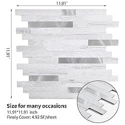 Yipscazo Peel and Stick Stone Metal Tile