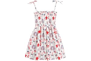 Tkria 4th of July Toddler Dress Outfit Unicorn American Flag Dress Patriotic Independence Memorial Day Dress Summer Clothes