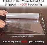 HCSSZ 80cm Clear Cellophane Wrap Roll 30m Large Floristry Gift Packing view 3