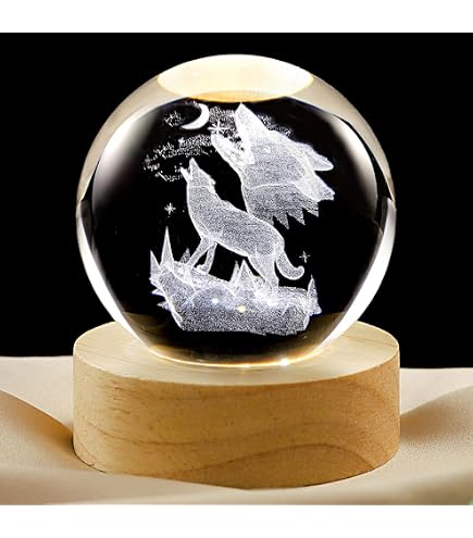 3D Wolf Night Light 7 Cambia colore USB Touch Switch Decorazione camera da letto Led Lampada da tavolo 3D Regalo creativo per bambini