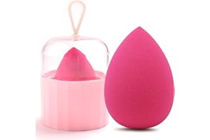 BANIDY Professional Toiletry Sponges Set,Latex Free Flawless Soft Face Sponge with Holder,Beauty Blender Cosmetic Applicator for Powder,Liquid,Facial Makeup Tools