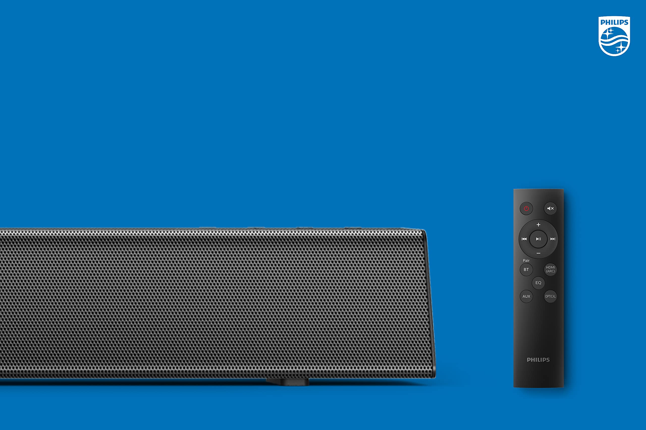 PHILIPS B5106 2.0-Channel Soundbar with HDMI ARC Support, Roku TV Ready, Black