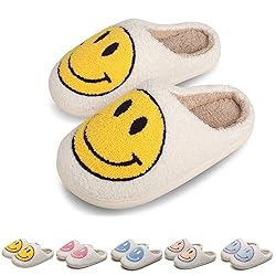 KEYUSHOP Happy Face Slippers for Kids Smile Face