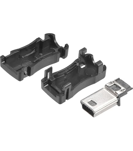 10x Mini USB Typ B Stecker (5 Pin, SMT) | Für Reparaturen & DIY-Elektronikprojekte – 11x7x3mm