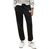 Tommy Jeans Womens Regular Logo Jogger Sweatpants with Drawstring Ties